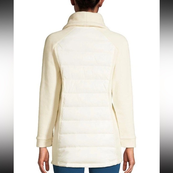 Lands’ End Fleece Cowl Neck Pullover‎ Ivory XL Plus Size 18 EUC Primaloft 0430 - Picture 2 of 13
